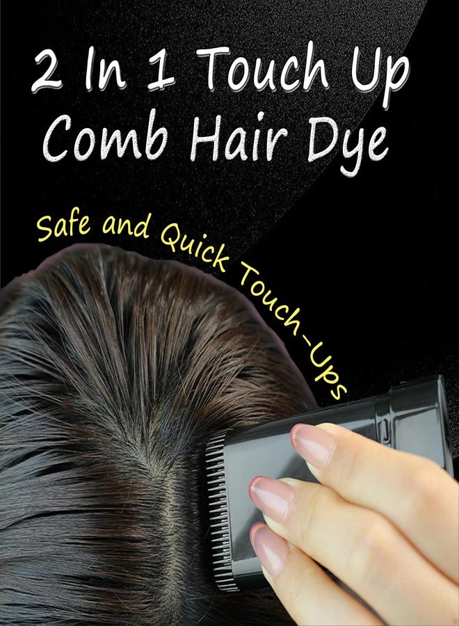 Suaxova Hair Color Comb,2-in-1 Color Correction Stick with Comb to Cover Gray and White Hair,Safe Convenient Waterproof and Sweat-Proof Comb Hair Dye Cream,Coffee Portable Hair Colouring - Image 3